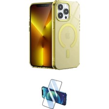 Teknoparkx Ieg™ Iphone 15 Pro Kılıf Yankı Çizgi - Siyah 3D Antistatik Cam Ekran Koruyucu Tknprk-Tkaks3
