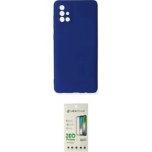 Teknoparkx Ieg™ Galaxy A71 Kılıf Kozmos Yansıma Özel Seri - Siyah 20D Premium Cam Ekran Koruyucu Tknprk-