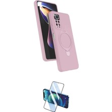 Teknoparkx Ieg™ Redmi Note 12 Pro 4g Kılıf Iz Işık Koleksiyonu - Siyah 3D Antistatik Seramik Nano Ekran