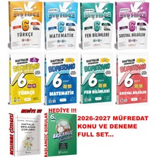 Günay Yayınları 2026-2027 Müfredat 6.sınıf Konu Anlatım ve Haftalık Deneme 4 Ana Ders Seti