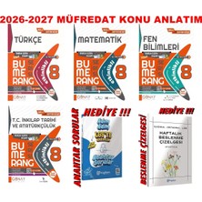 Günay Yayınları 8.sınıf Lgs 2026-2027 Müfredat Bumerang Konu Anlatımlı 4 Ana Ders