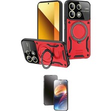 Teknoparkx Ieg™ Redmi Note 13 4g Kılıf Kıvılcım Modern Serisi - Siyah 3D Antistatik Mat Seramik Nano Ek