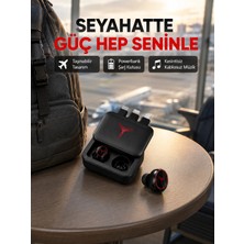 sbodurhome Bluetooth Powerbank Kulaklık – Kablosuz, Uzun Pil Ömrü, Dokunmatik ve Yüksek Ses Kalitesi