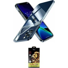 Teknoparkx Ieg™ Iphone 15 Pro Kılıf Zirve Doku - Siyah Buffer Cam Ekran Koruyucu Tknprk-Tkaks3