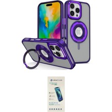 Teknoparkx Ieg™ Iphone 16 Pro Kılıf Nova Minimal Serisi - Şeffaf Pasifik Cam Ekran Koruyucu Tknprk-Tkaks