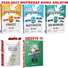 Günay Yayınları 2026-2027 Müfredat 6.sınıf Konu Anlatım Türkçe-Matematik-Fen Set