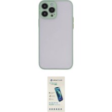 Teknoparkx Ieg™ Iphone 15 Pro Max Kılıf Ahenk Çizgi Serisi - Şeffaf Pasifik Cam Ekran Koruyucu Tknprk-T
