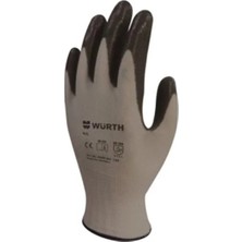 CATEKSSS Würth Mekanikçi Eldiveni Nitril Siyah 10 Xl Gri