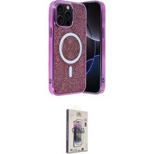 Teknoparkx Ieg™ Iphone 15 Pro Kılıf Eksen Çizgi - Siyah Bilvis 3D Cam Ekran Koruyucu Tknprk-Tkaks3