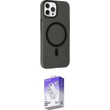 Teknoparkx Ieg™ Iphone 15 Pro Kılıf Çekirdek Modern Prime - Siyah Bilvis 5in1 3D Magic Cam Ekran Koruyuc