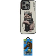 Teknoparkx Ieg™ Iphone 14 Pro Kılıf Siluet Modern Özel Seri - Siyah 18D Cam Ekran Koruyucu Tknprk-Tkaks3