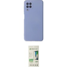 Teknoparkx Ieg™ Galaxy A22 Kılıf Ahenk Serisi - Siyah 20D Premium Cam Ekran Koruyucu Tknprk-Tkaks3