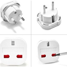 CATEKSSS Yüksek Kaliteli Ingiliz Fiş Adaptör Çevirici Ingilizi Türke Çevirici Priz Adaptör