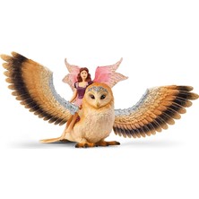 Schleich Bayala 70789 Uçan Peri Parıltılı Baykuş Oyun Seti - Büyüleyici Peri ve Baykuş Figürü, Fante