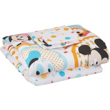 Taç Disney Minnie  Mickey Bubble Lisanslı Karakter BASKILI%100 Pamuk Uyku Seti, Çok Renkli, Bebek