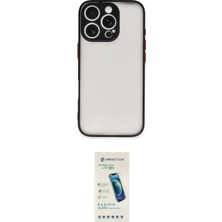 Teknoparkx Ieg™ Iphone 16 Pro Max Kılıf Ahenk Çizgi Serisi - Şeffaf Pasifik Cam Ekran Koruyucu Tknprk-T