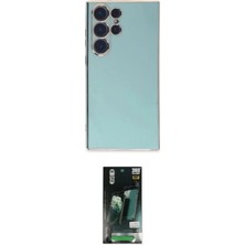 Teknoparkx Ieg™ Galaxy S23 Ultra Kılıf Yankı Serisi - Şeffaf 360 Full Body Arka Koruyucu Tknprk-Tkaks3