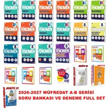 Fenomen Yayıncılık 2026-2027 Müfredat Lgs 8.sınıf A-B Soru Bankası ve Kkd Deneme Full Set Fenomen