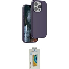 Teknoparkx Ieg™ Iphone 15 Pro Max Kılıf Kıvılcım Çizgi Serisi - Siyah Polymer Nano Ekran Koruyucu Tkn