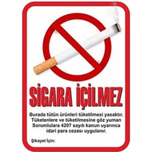 CATEKSSS ‘sigara Içilmez’ Uyarı Afişi (32X45 Cm)