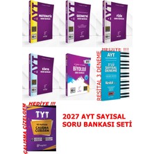 Karekök Yayıncılık Ayt Sayısal 2027 Güncel Müfredat Full Soru Banksı Seti + 2 Adet Hediye