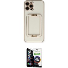 Teknoparkx Ieg™ Iphone 12 Pro Max Kılıf Kozmos Minimal Prime - Şeffaf Temperli Cam Ekran Koruyucu Tknprk