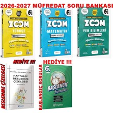 Günay Yayınları 2026-2027 Müfredat 6.sınıf Zoom Soru Bankası Türkçe-Matematik-Fen Set