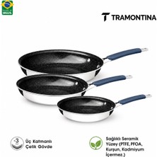 Tramontina Romagna Blue Tava Seti 3'lü 20CM-25CM-30CM