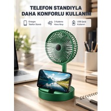 İlkyaz Fashion Taşınabilir Şarjlı Mini Fan – Katlanabilir Gövde, 3 Hız Kademesi