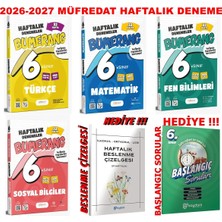 Günay Yayınları 2026-2027 Müfredat 6.sınıf Haftalık Deneme 4 Ana Ders Set