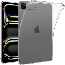 Royaleks Apple Ipad Pro 11 (2024) Kılıf Anti Shock Tablet Silikon - Şeffaf