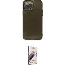 Teknoparkx Ieg™ Iphone 13 Pro Max Kılıf Ahenk Doku - Siyah Bilvis 3D Mat Cam Ekran Koruyucu Tknprk-Tkaks3