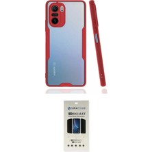 Teknoparkx Ieg™ Poco F3 Kılıf Atlas Asil Serisi - Siyah 5d Hayalet Cam Ekran Koruyucu Tknprk-Tkaks3
