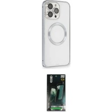 Teknoparkx Ieg™ Iphone 15 Pro Max Kılıf Ahenk Işık Serisi - Şeffaf 360 Full Body Arka Koruyucu Tknprk-