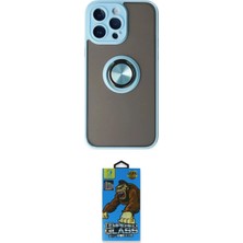 Teknoparkx Ieg™ Iphone 14 Pro Max Kılıf Yörünge Çizgi - Siyah 18D Cam Ekran Koruyucu Tknprk-Tkaks3