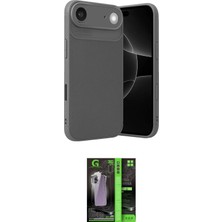 Teknoparkx Ieg™ Iphone 17 Air Kılıf Eksen Form Prime - Siyah 360 Mat Full Body Arka Koruyucu Tknprk-Tkaks