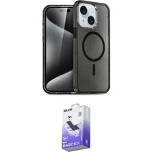 Teknoparkx Ieg™ Iphone 14 Kılıf Nova Asil Prime - Siyah Bilvis 5in1 5d Magic Hayalet Cam Ekran Koruyucu T