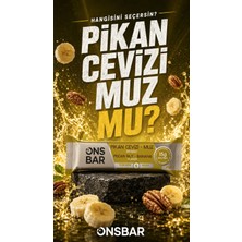 Onsbar Pikan Cevizi - Muz Aromalı Yüksek Protein Bar 45G x 16 Adet