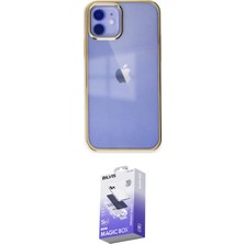 Teknoparkx Ieg™ Iphone 12 Kılıf Doruk Doku Prime - Siyah Bilvis 5in1 5d Magic Hayalet Cam Ekran Koruyucu