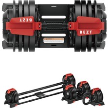 Bezt Premium Sports Ayarlanabilir 3 In 1 Halter Kettlebell Dambıl seti 24KG Kırmızı