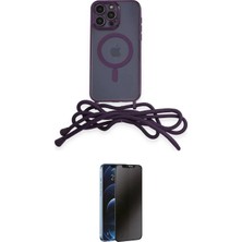 Teknoparkx Ieg™ Iphone 13 Pro Max Kılıf Eksen Özel Seri - Siyah 3D Antistatik Hayalet Cam Ekran Koruyucu