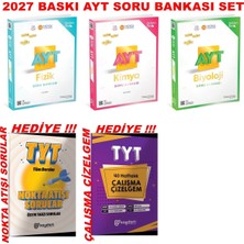 ÜçDörtBeş Yayınları 2027 Baskı Ayt Soru Bankası Fizik-Kimya-Biyoloji Video Çözümlü Set
