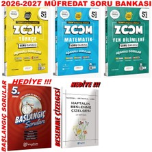 Günay Yayınları 5.sınıf 2026-2027 Müfredat Zoom Soru Bankası Türkçe-Matematik-Fen Set