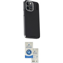 Teknoparkx Ieg™ Iphone 15 Pro Kılıf Kıvılcım Modern Özel Seri - Şeffaf Royal Nano Ekran Koruyucu Tkn
