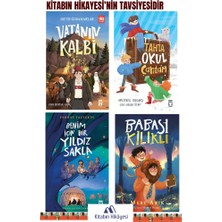 Timaş Çocuk 3-4-5. Sınfı- Babası Kılıklı Benim Için Bir Yıldız Sakla, Tahta Okul Çantam, Vatanın Kalbi (4kitap)