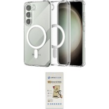 Teknoparkx Ieg™ Galaxy S23 Plus Kılıf Ahenk Yansıma Prime - Siyah Mat Seramik Nano Ekran Koruyucu Tknprk-