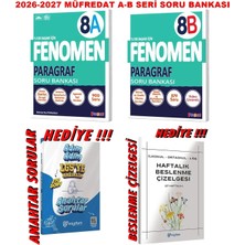 Fenomen Yayıncılık 2026-2027 Müfredat 8.sınıf Lgs Paragraf A-B Seri Soru Bankası Fenomen