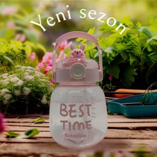 Relaxion, Maskotlu, Hediyeli, Boyun Askılıklı, Ithal Lüx Pembe Matara/suluk 1100 ml (450)