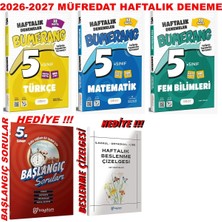 Günay Yayınları 5.sınıf 2026-2027 Müfredat 32 Haftalık Deneme Türkçe-Matematik-Fen Set