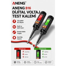 Glftech Dijital Voltaj Test Kalemi – 12-300V Ac, Ncv Temassız Gerilim Algılama, Sesli ve Işıklı Uyarı